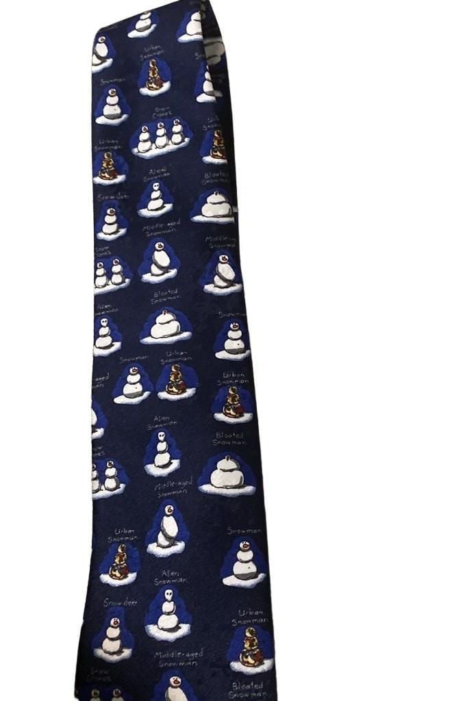 Dockers Snowman Christmas Tie 1