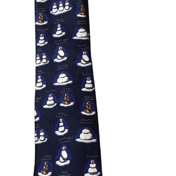 Dockers Snowman Christmas Tie