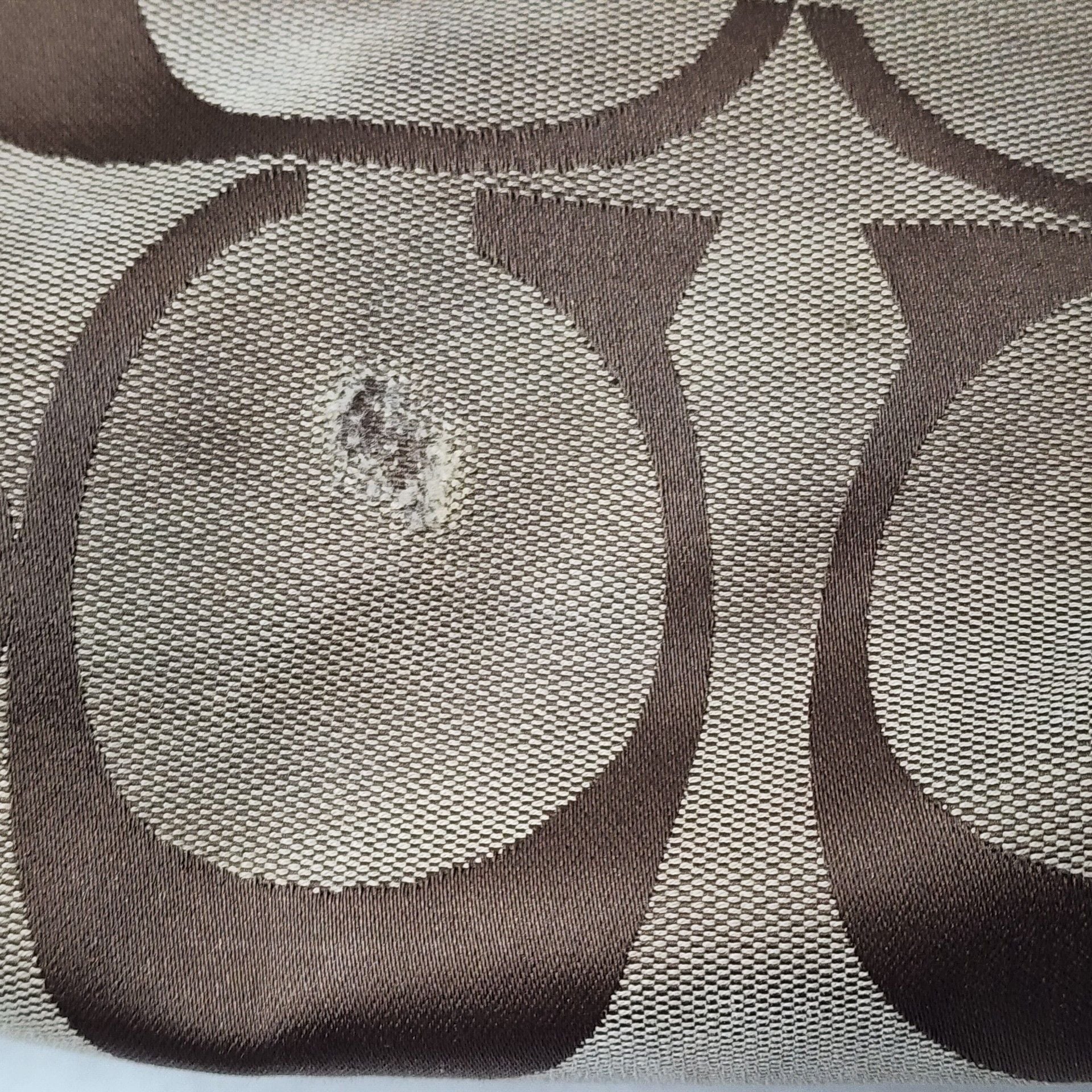 Coach Vintage Signature C Carly Jacquard Shoulder Bag Brown/Beige 10619 – AS IS / TLC 12