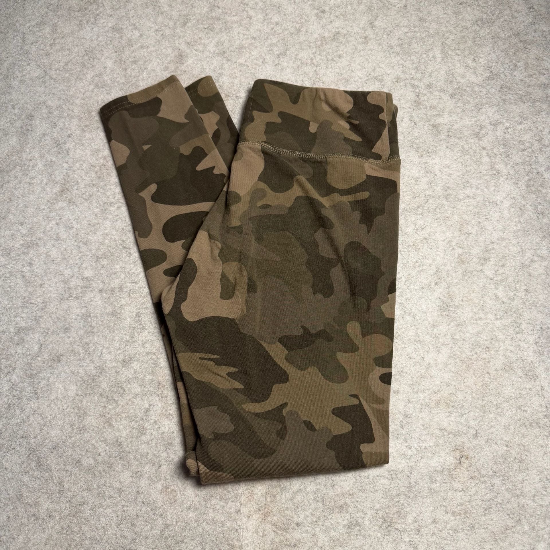 Wild Fable Camo Leggings Size M Green Brown Cotton Blend 2