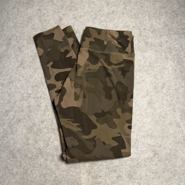 Wild Fable Camo Leggings Size M Green Brown Cotton Blend