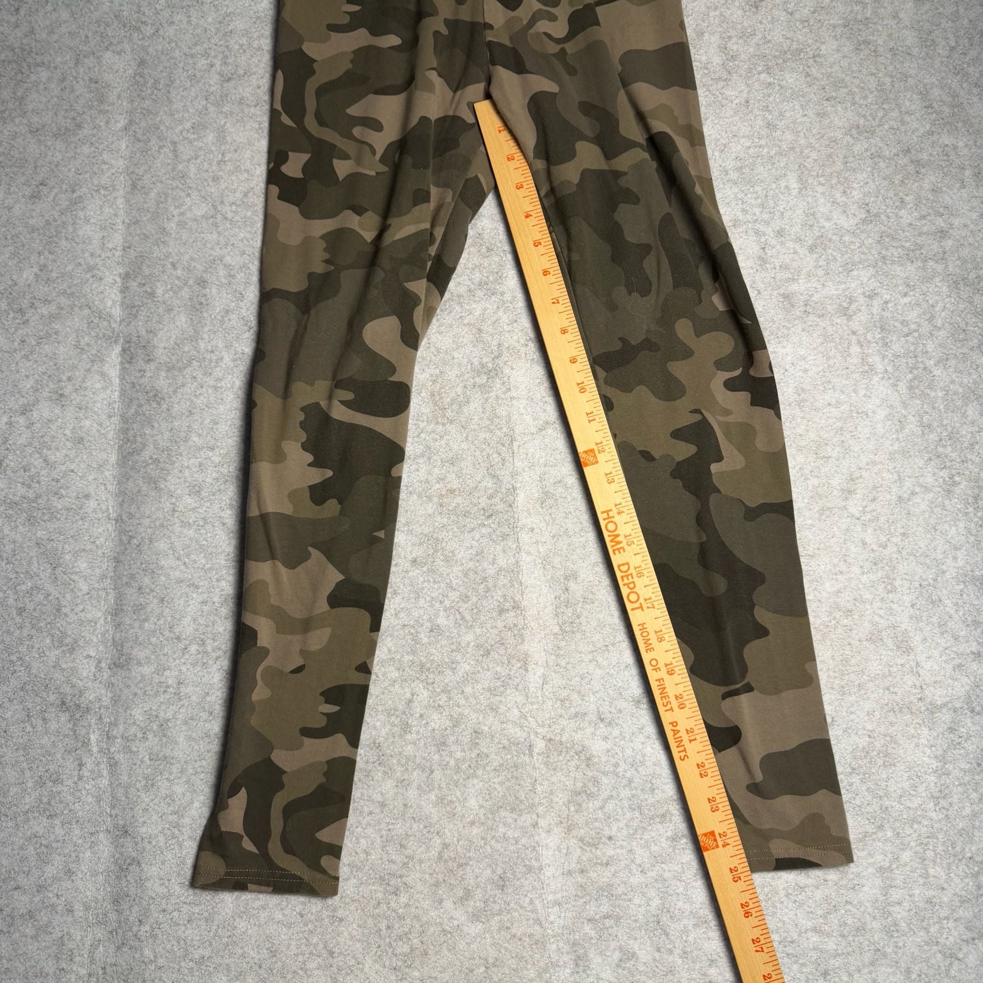 Wild Fable Camo Leggings Size M Green Brown Cotton Blend 4