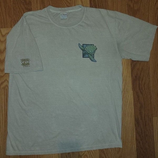 Crazy Shirts Sea Turtle Hawaii T-Shirt Size XL Beige Graphic