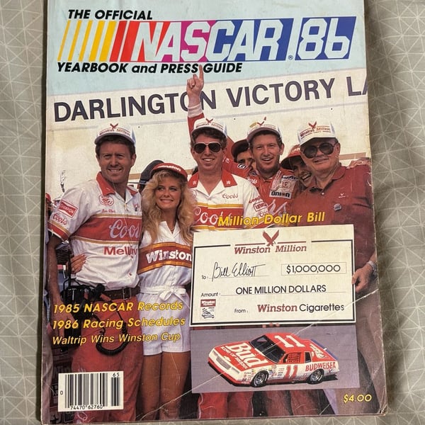 The Official NASCAR 86 Yearbook and Press Guide Magazine