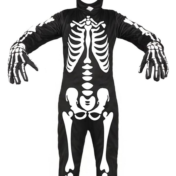 Sicypoty Kids Skeleton Costume Medium Black