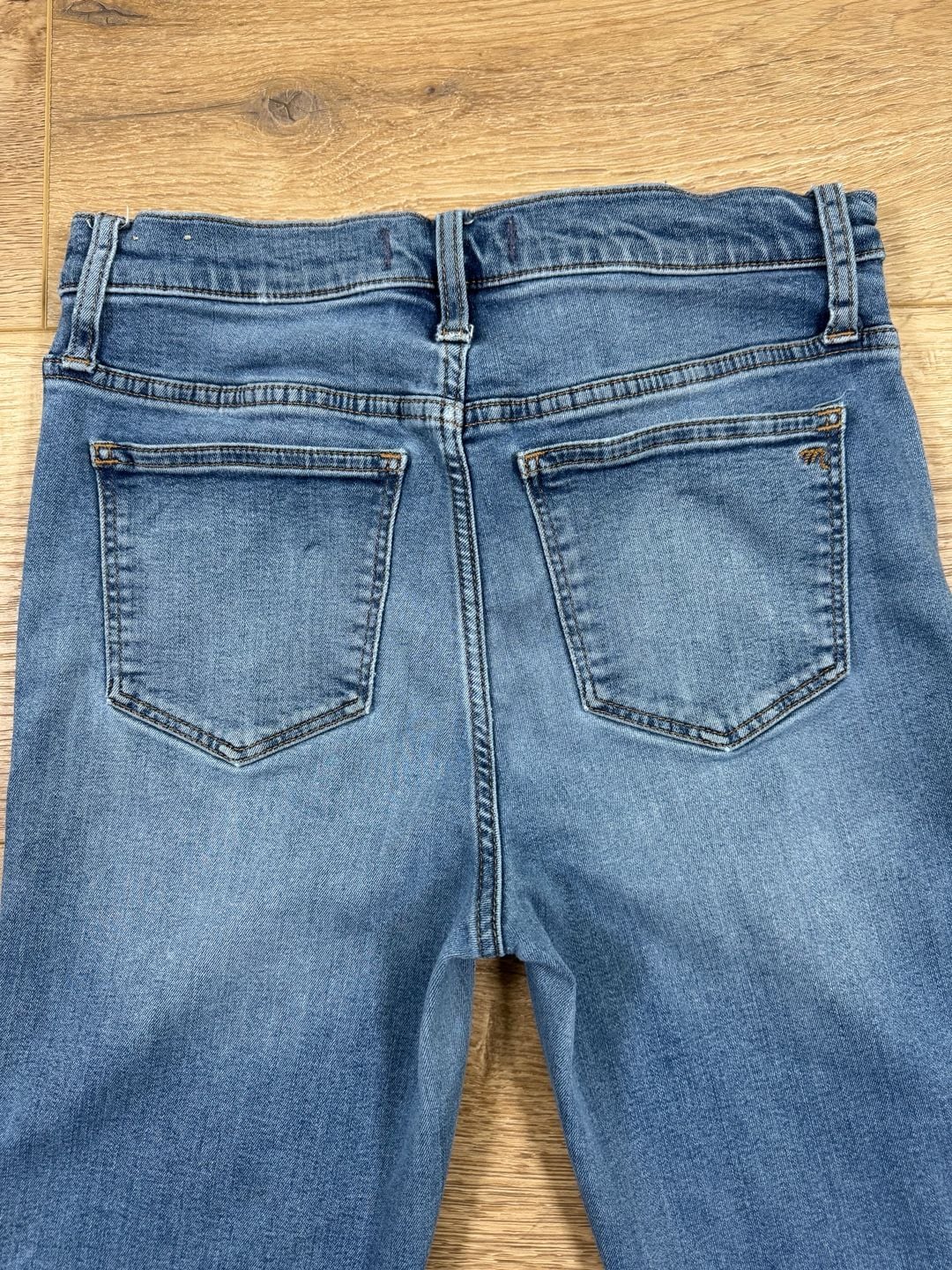 Madewell Stovepipe Jeans Womens 26 Blue Straight Leg Cropped Stretch Denim 12