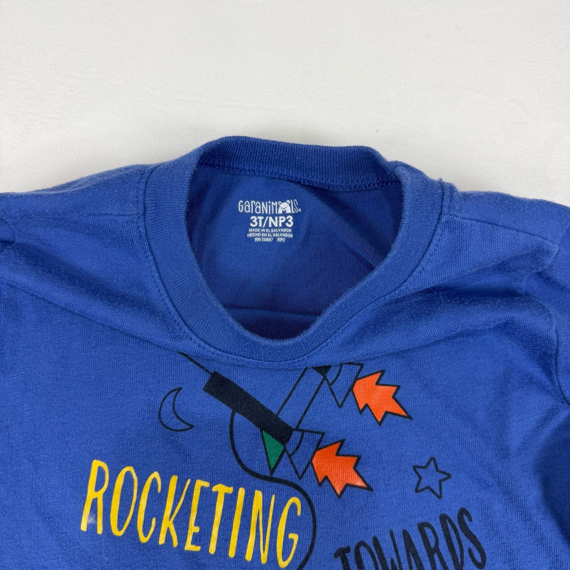 Garanimals Rocketing Towards Greatness Long Sleeve Shirt Size 3T Blue 3