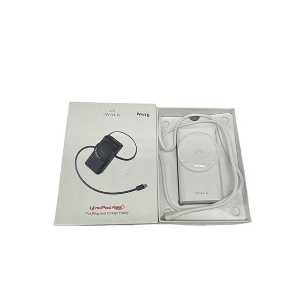 IWalk LinkPod Reel Portable Charger White