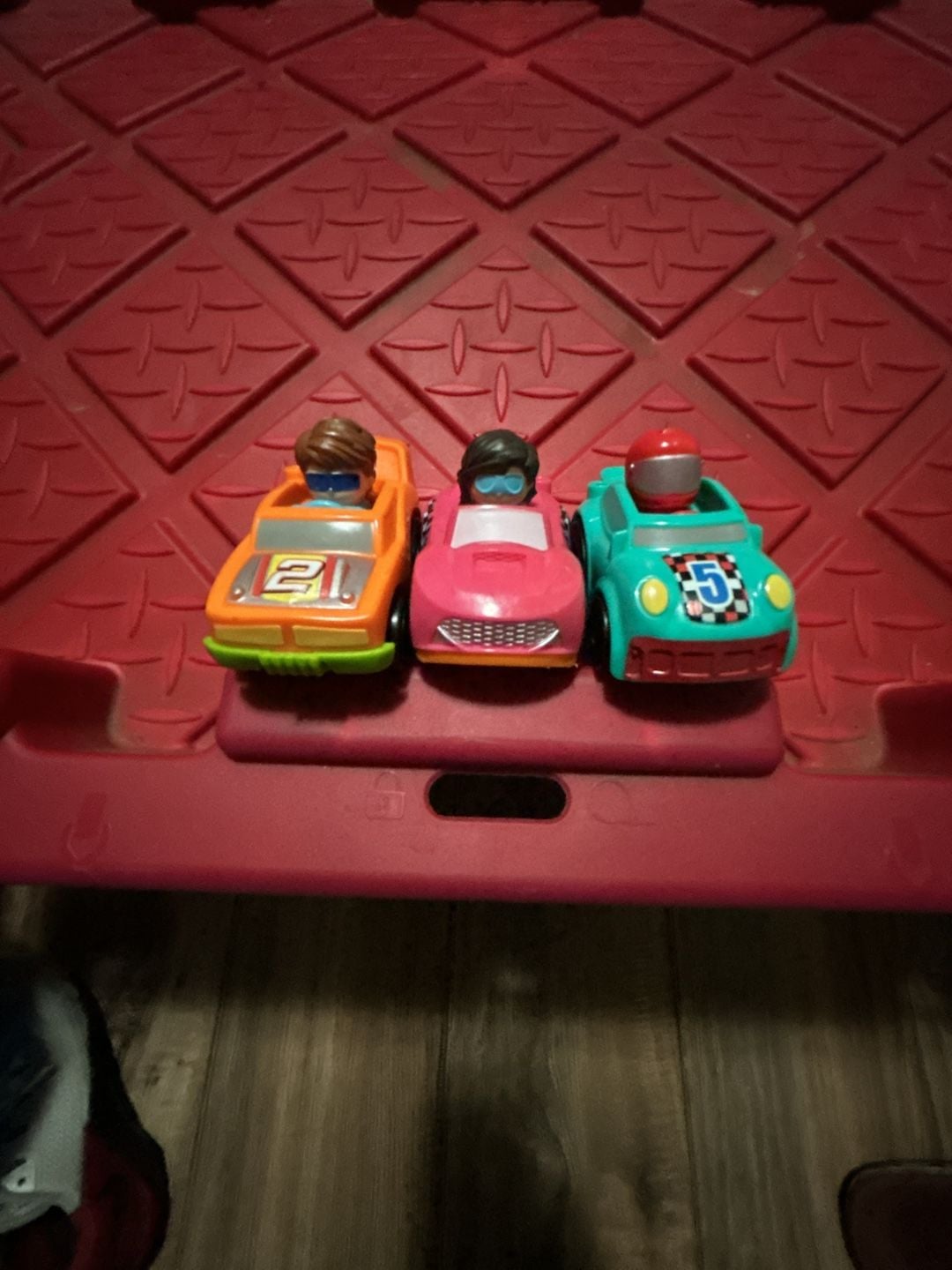 Fisher-Price Little People Wheelies Race Cars Set of 2 1