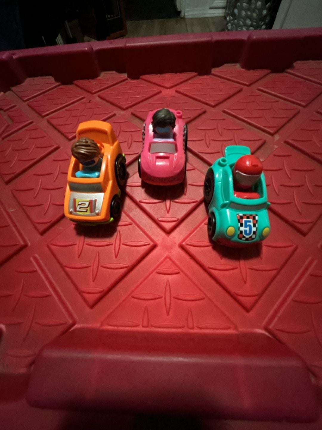 Fisher-Price Little People Wheelies Race Cars Set of 2 3