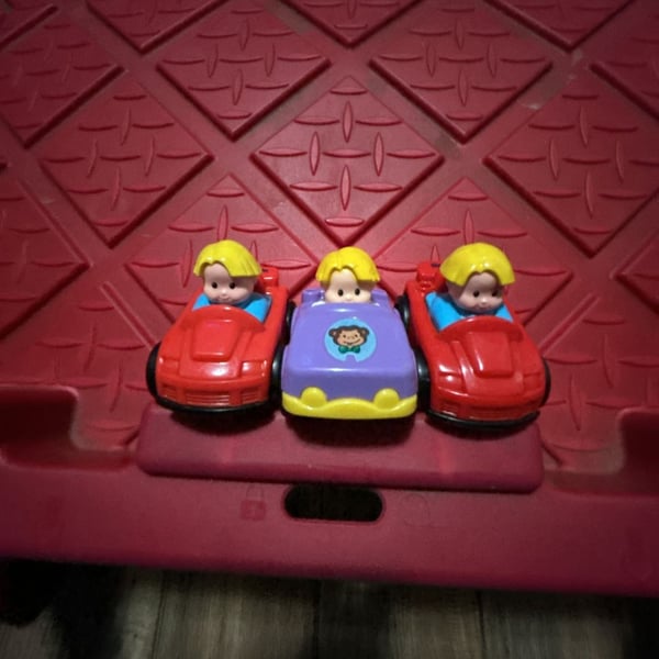 Fisher-Price Little People Wheelies Cars Lot of 3