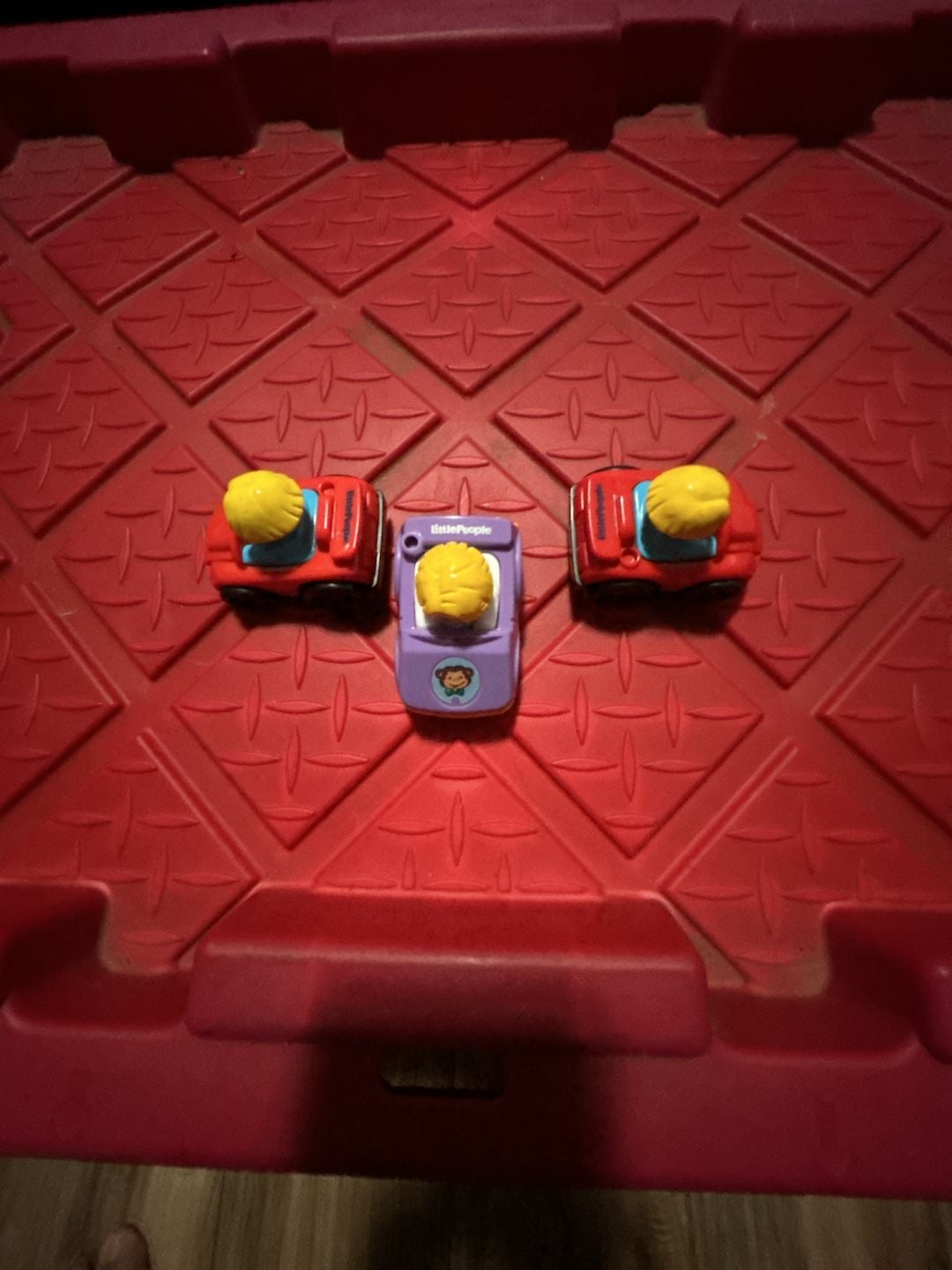 Fisher-Price Little People Wheelies Cars Lot of 3 2