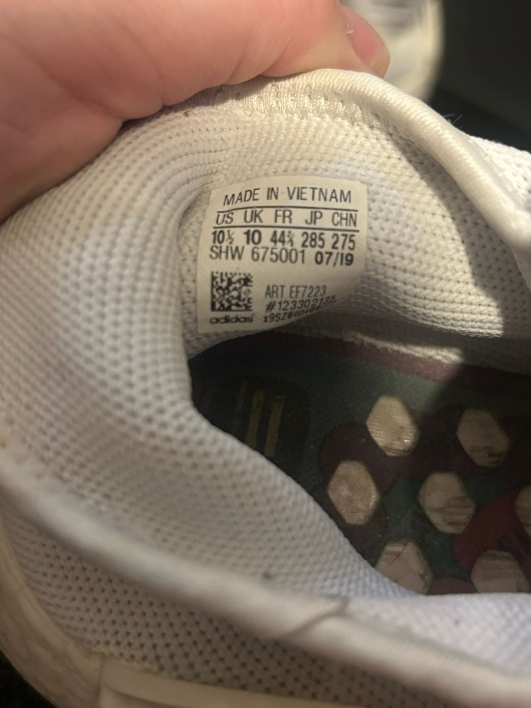 Adidas NMD Hu Pharrell x Human Made Size 10.5 White Red used 7