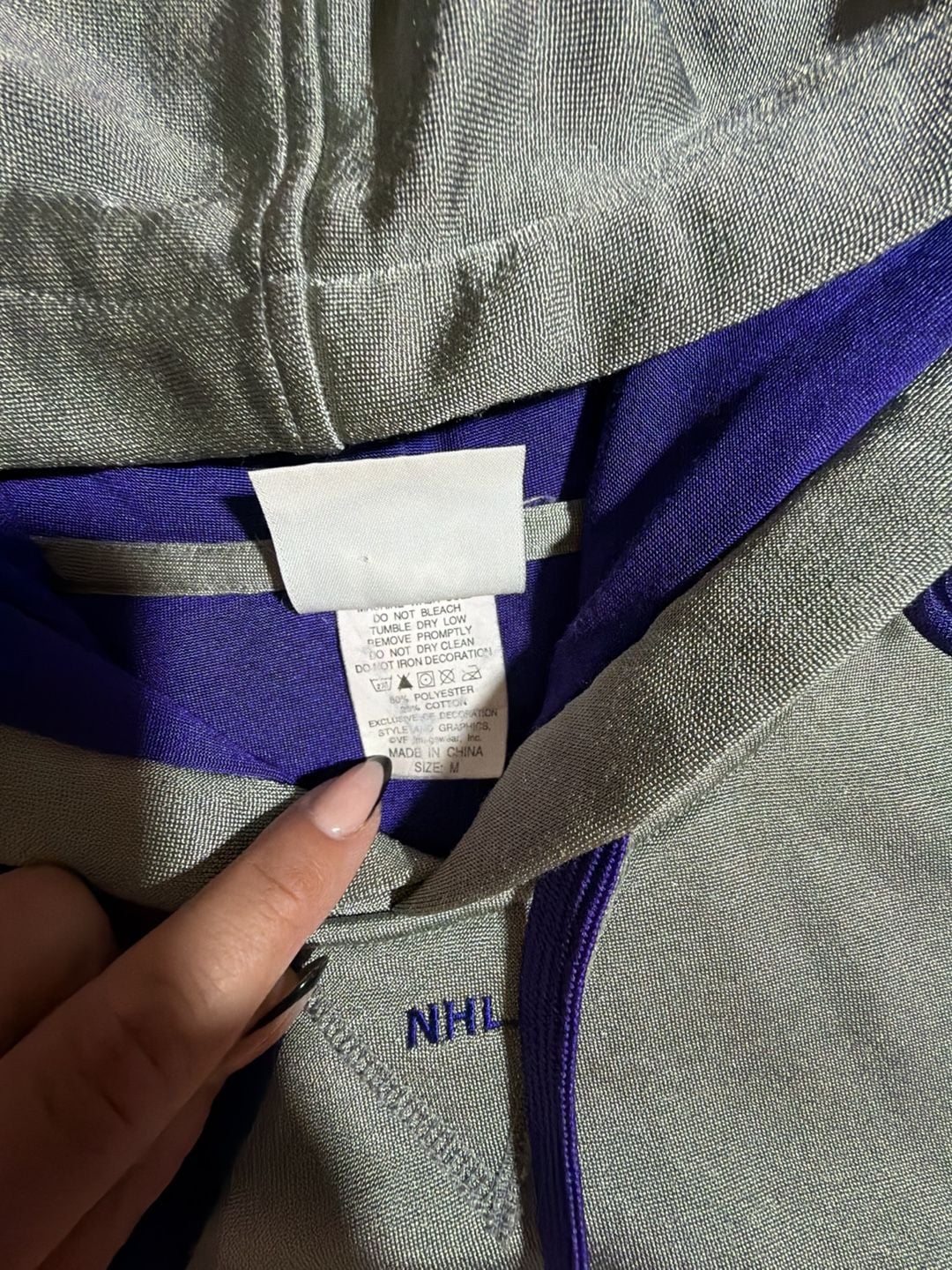 Lee Sport Los Angeles Kings Vintage Hoodie Size M 5