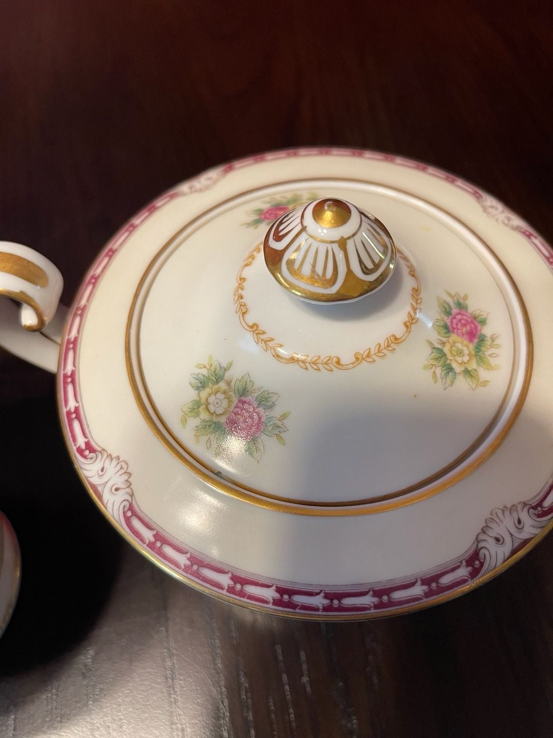 Noritake Dahlia Creamer Sugar Bowl 7