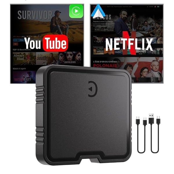 GZPYC Wireless CarPlay Adapter AI Box Netflix YouTube