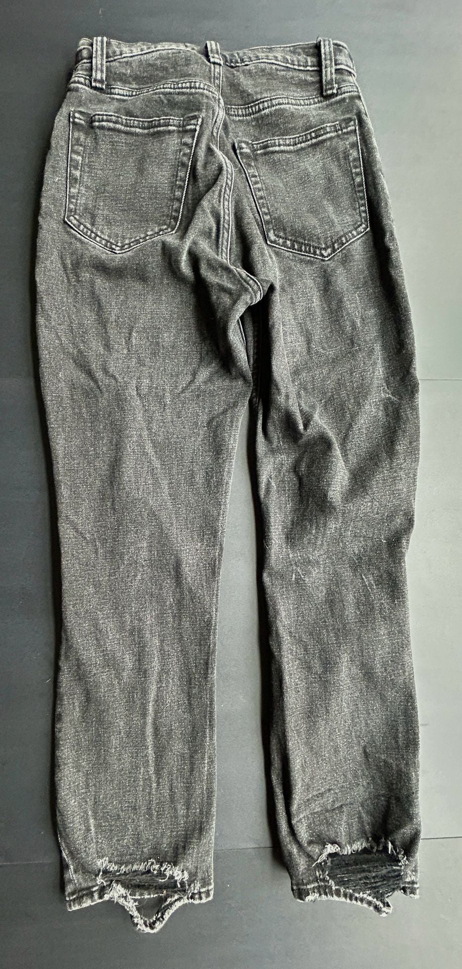 Abercrombie & Fitch The Ankle Straight Ultra High Rise Curve Love Size 24/00R 8