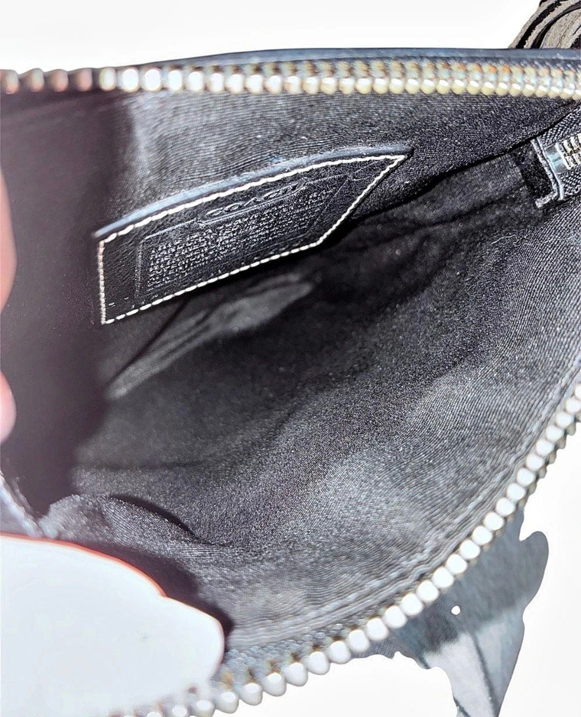 Coach Black Signature Python Leather Crossbody Swingpack Bag 8