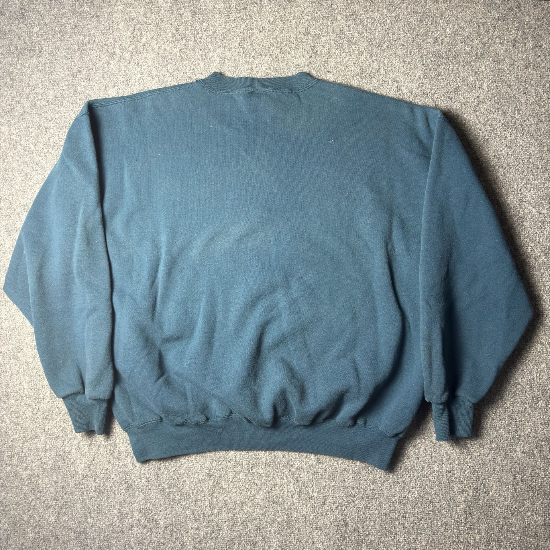 Russell Athletic Vintage Crewneck Sweatshirt Size XXL Teal Made in USA 4