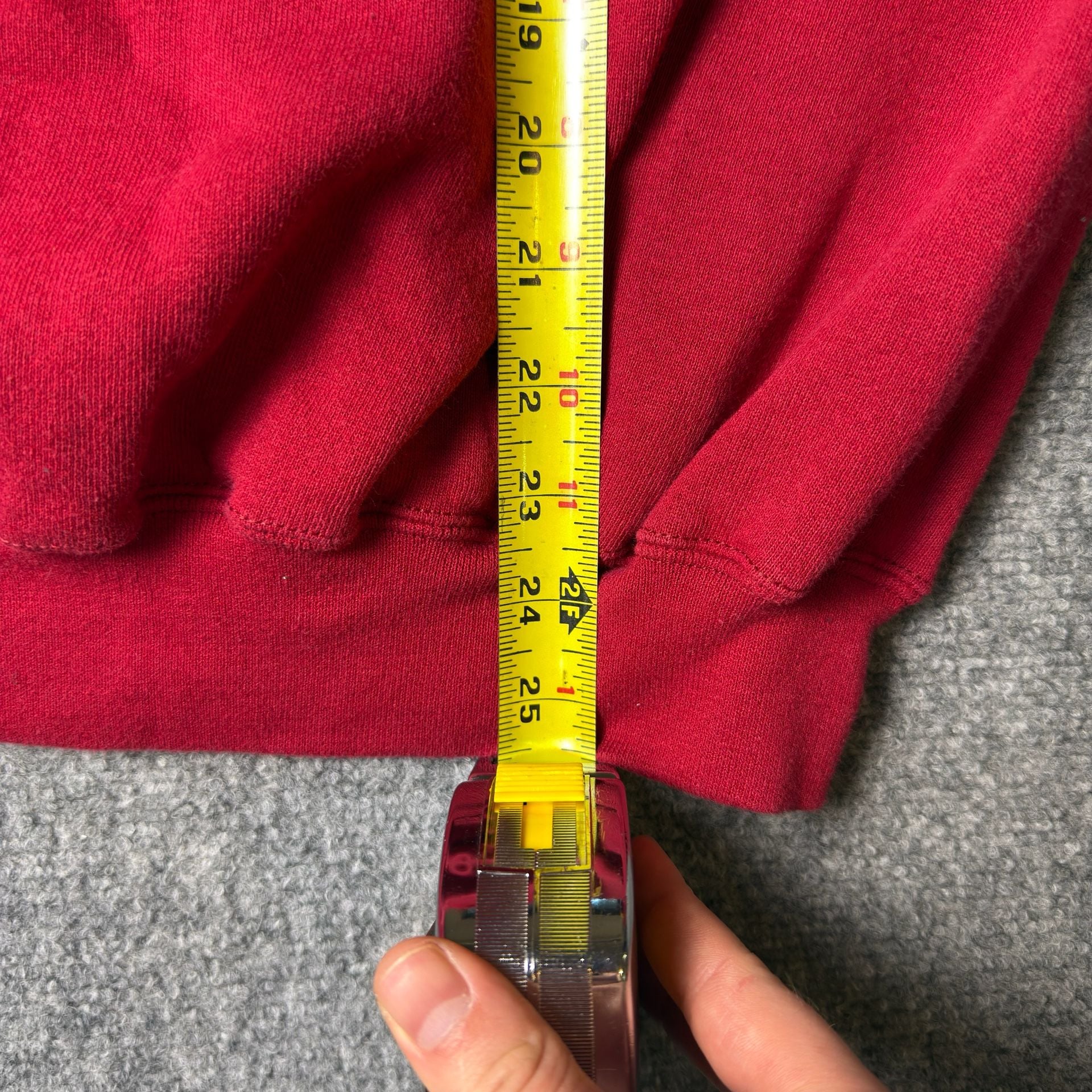 Russell Athletic Sweatshirt Size M Red Blank Crewneck Pullover 6