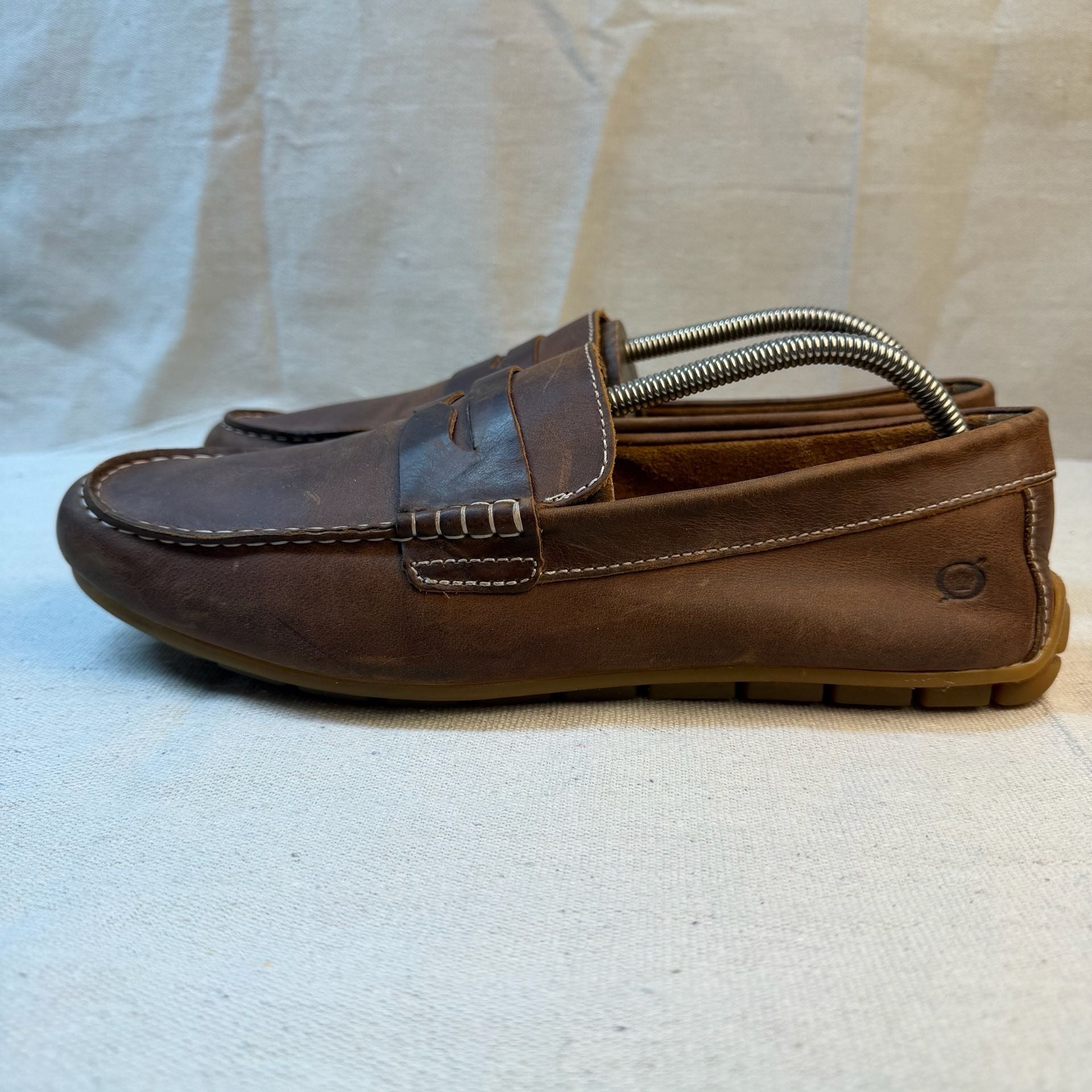 Born Andes Leather Penny Loafer Brown 7