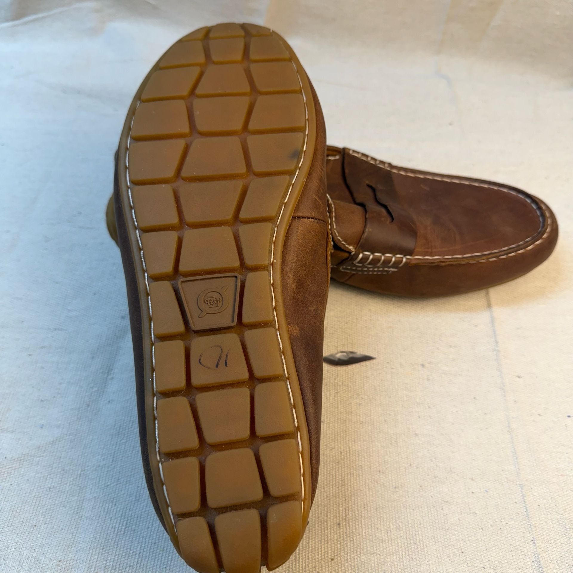 Born Andes Leather Penny Loafer Brown 11