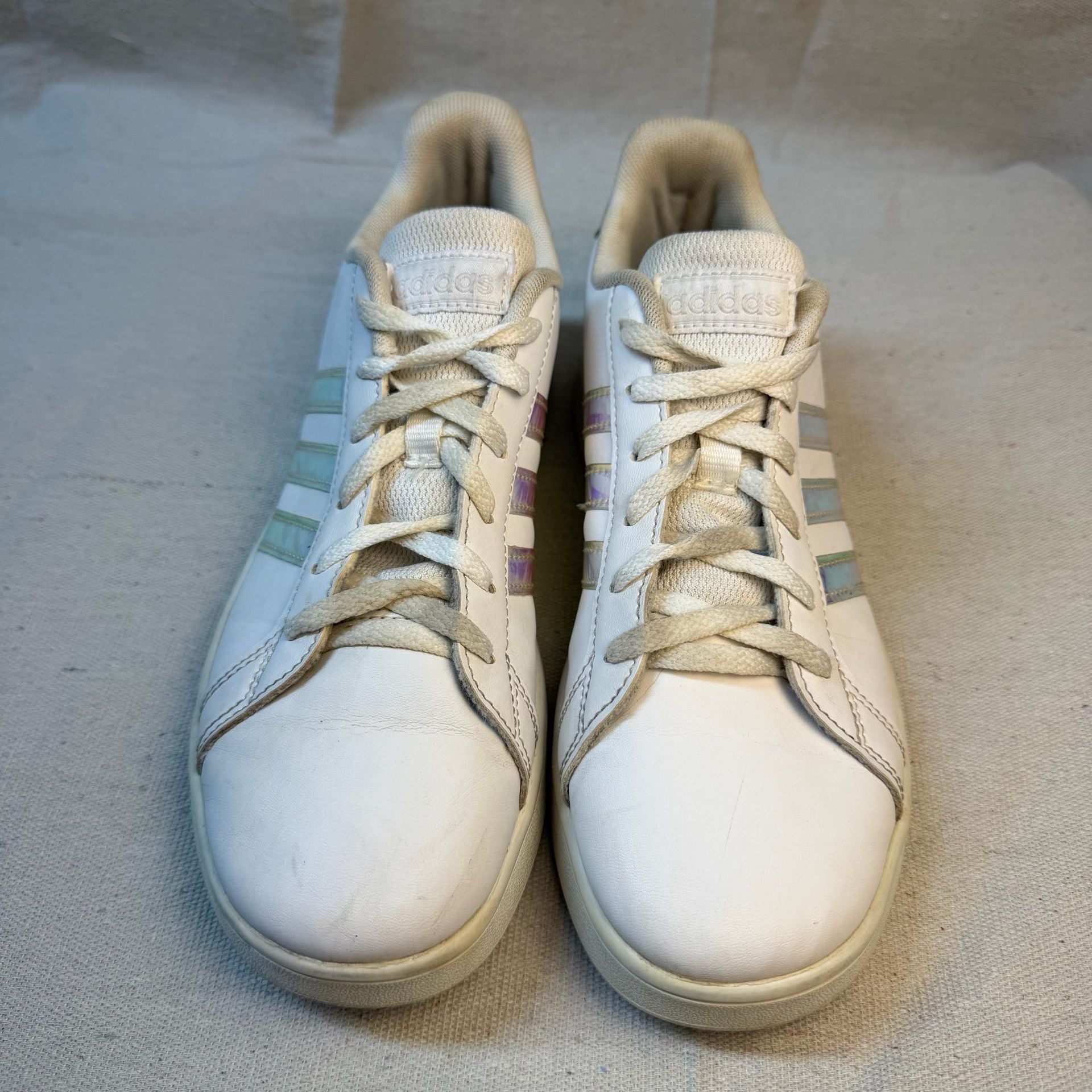 Adidas Grand Court Sneakers White Iridescent 4