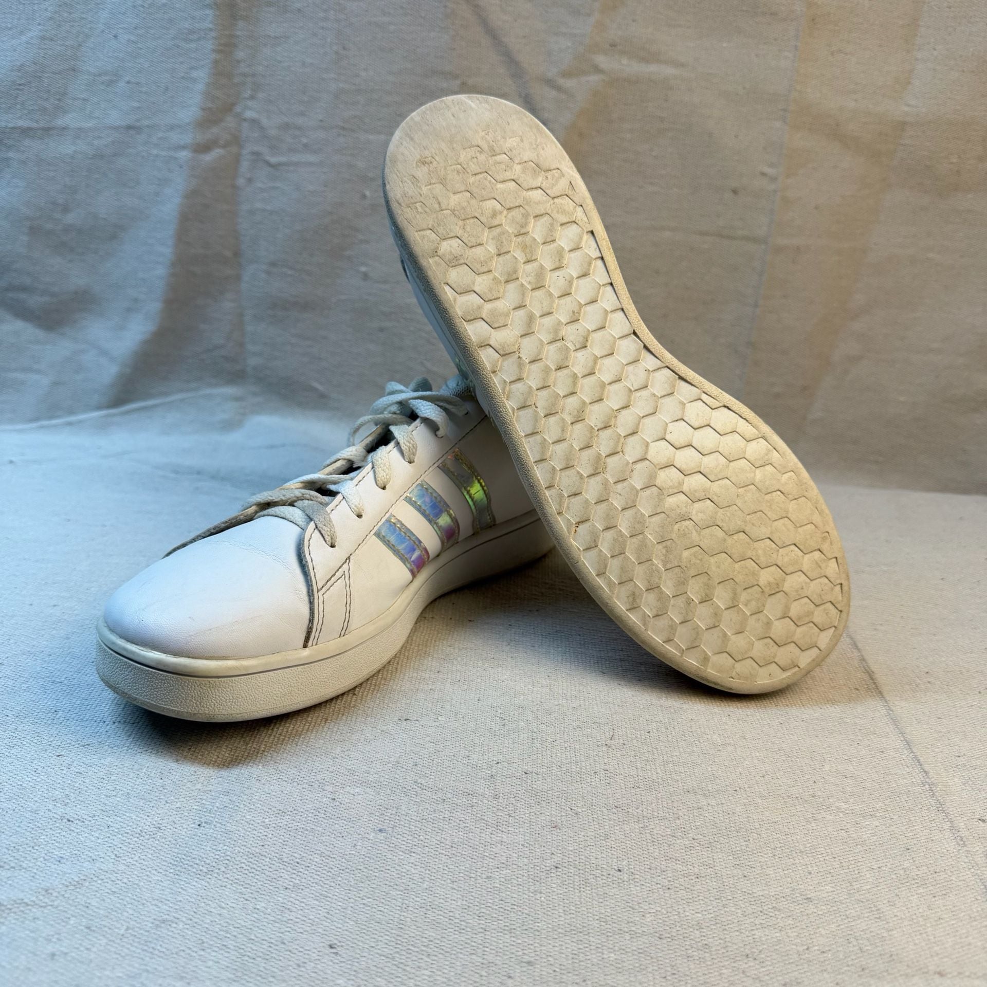 Adidas Grand Court Sneakers White Iridescent 8