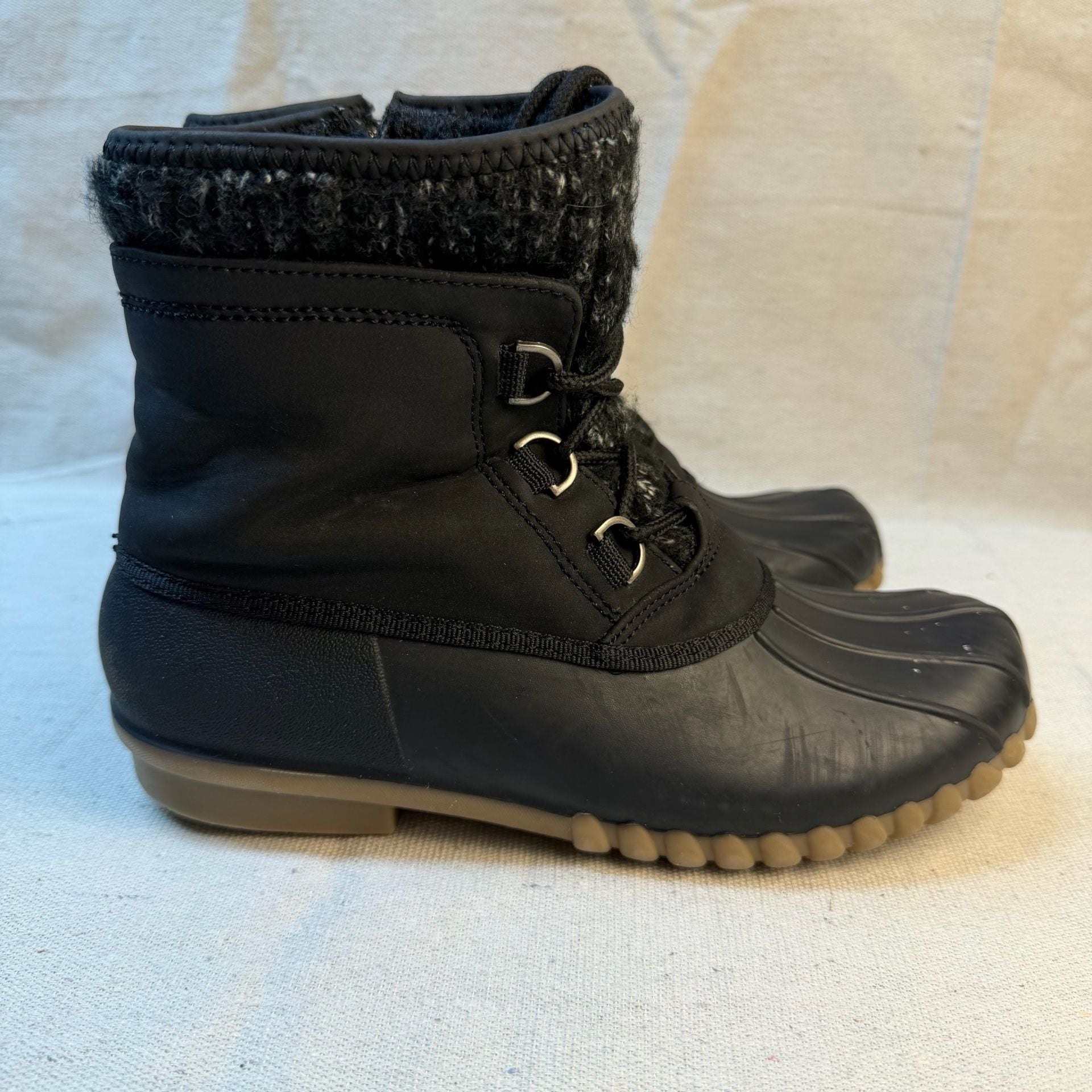 Baretraps Fabulous Duck Boots Black Water Resistant Winter 4