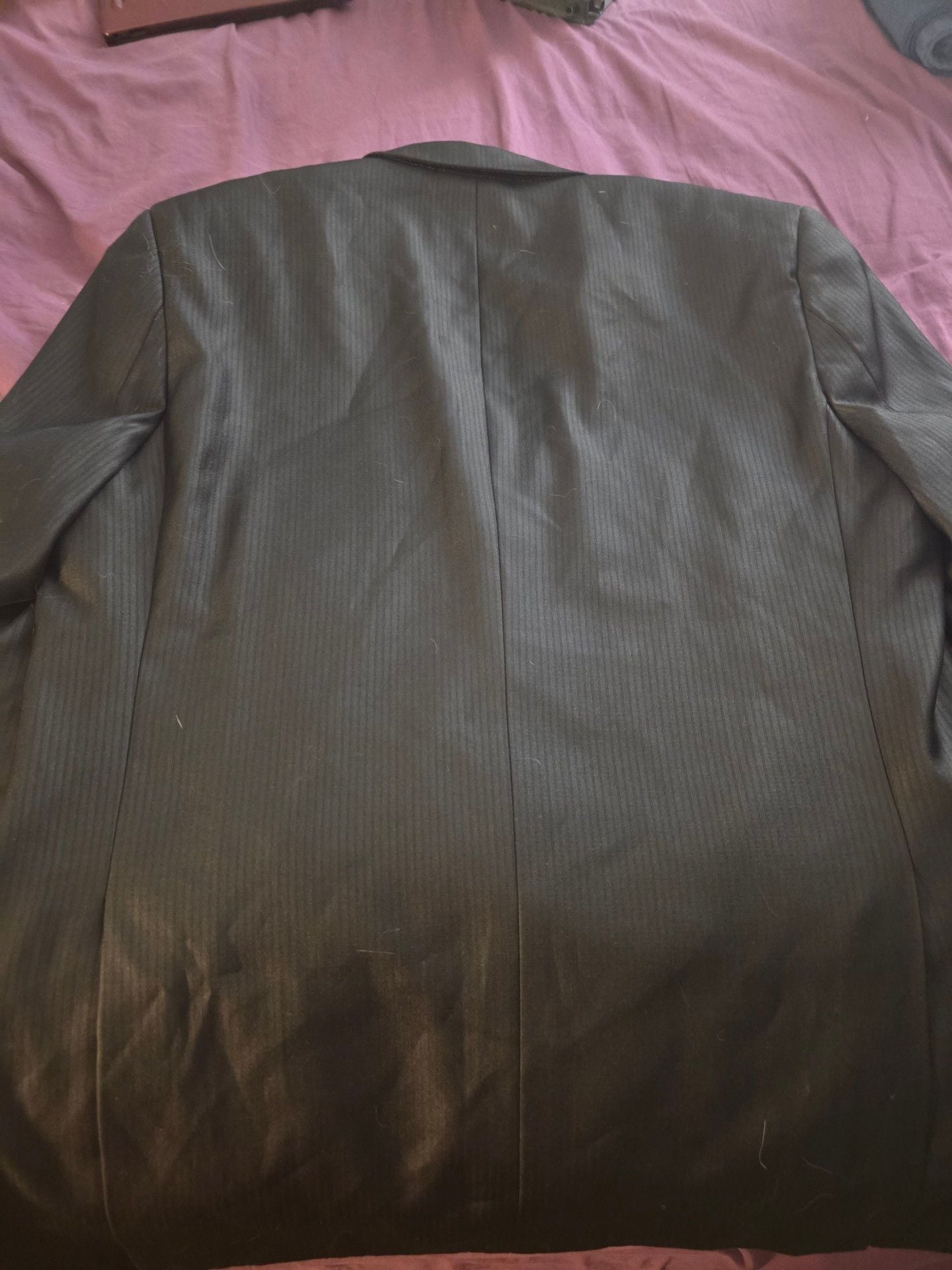 Tazio Black Pinstripe Suit Jacket Blazer 7