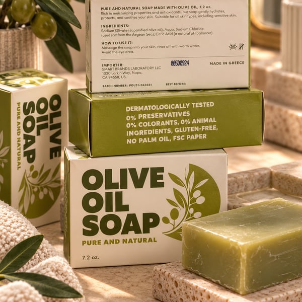 Smart Brands Laboratory Olive Oil Soap 7.2 oz Pure And Natural