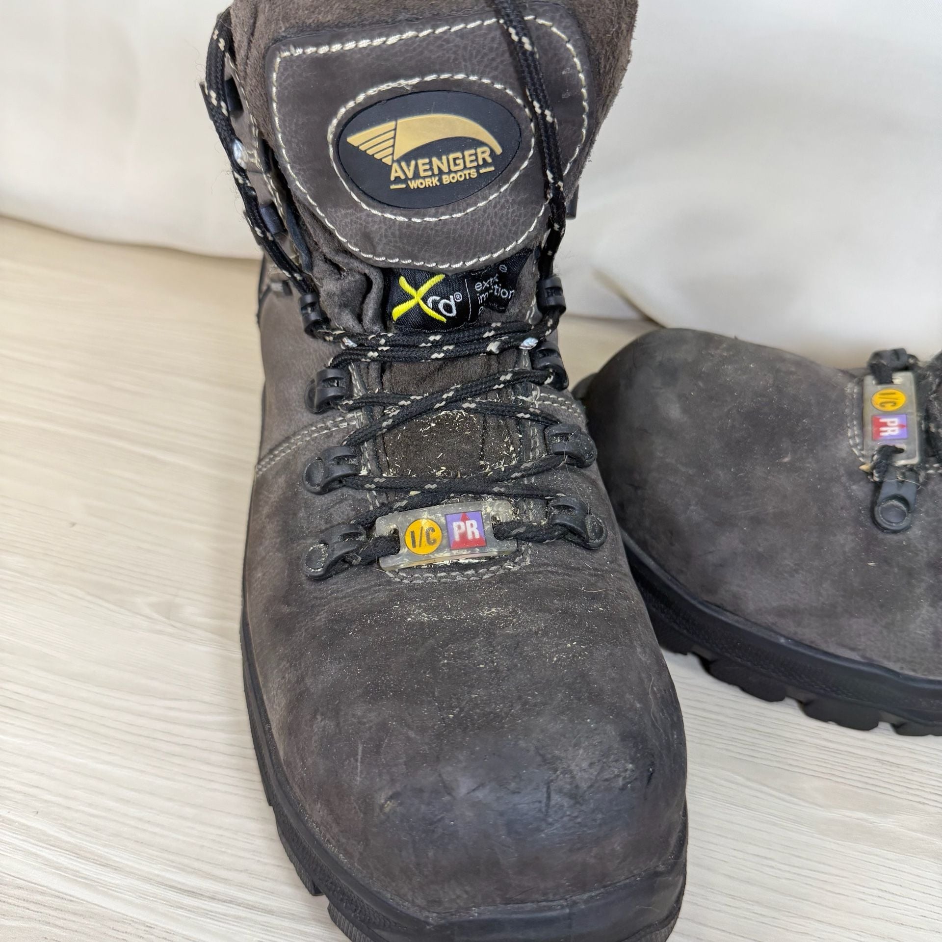 Avenger Work Boots Waterproof Composite Toe Brown Leather 8.5W 3