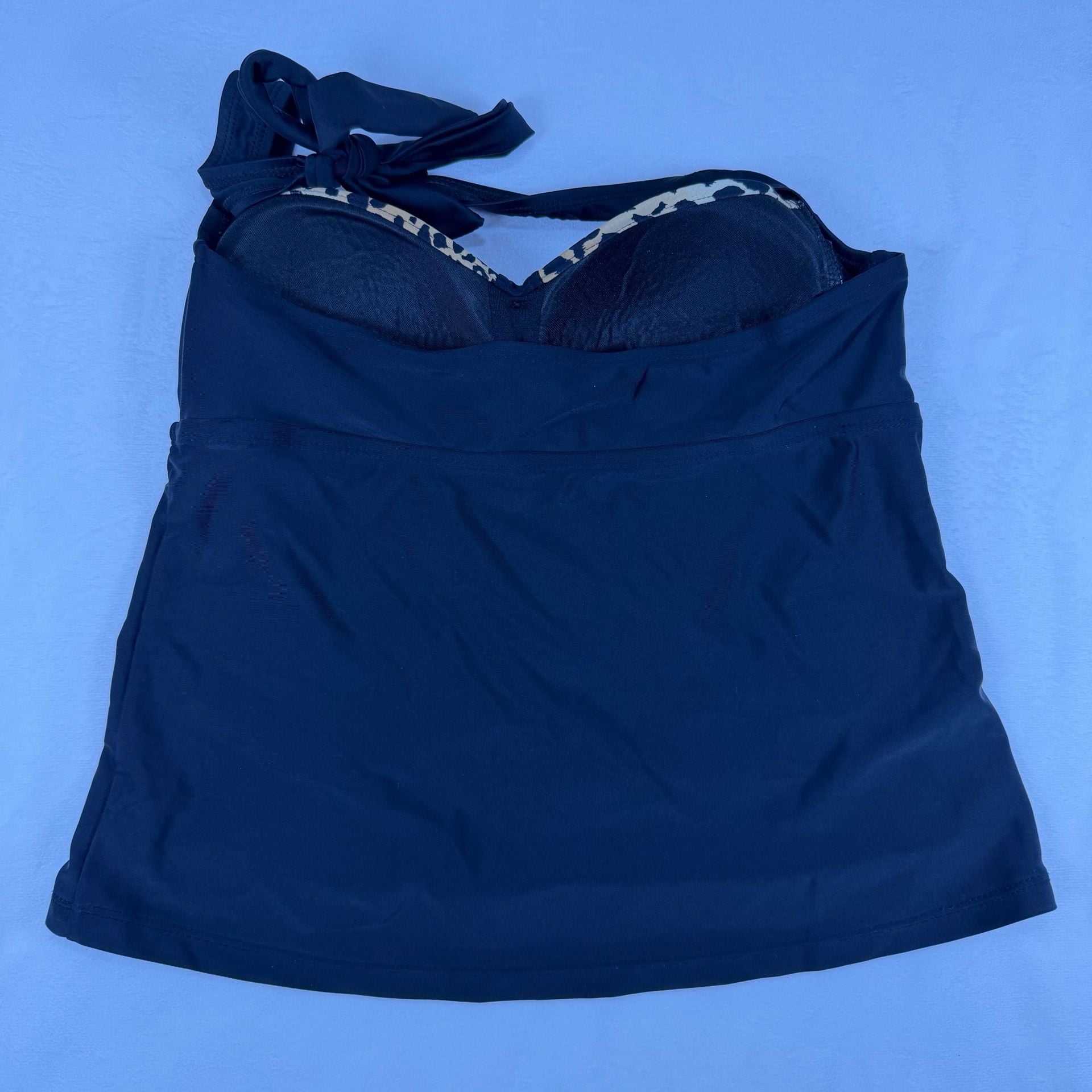 Catalina Halter Tankini Top Size M 34/36 B/C Animal Print 6