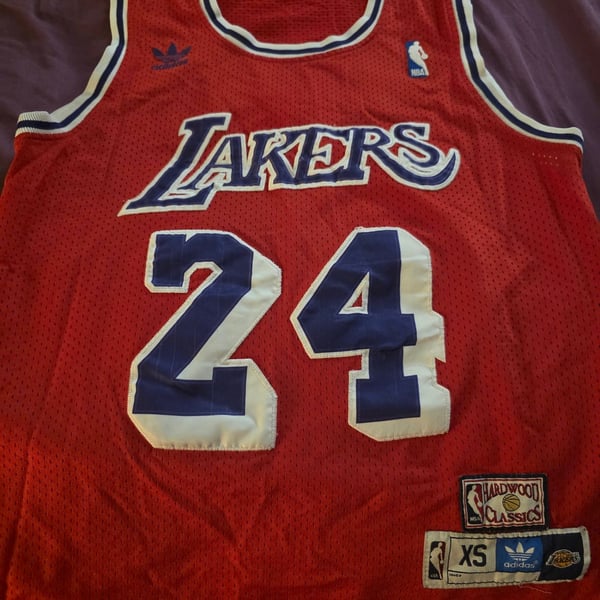 Adidas Los Angeles Lakers Kobe Bryant 24 Hardwood Classics Jersey Size XS