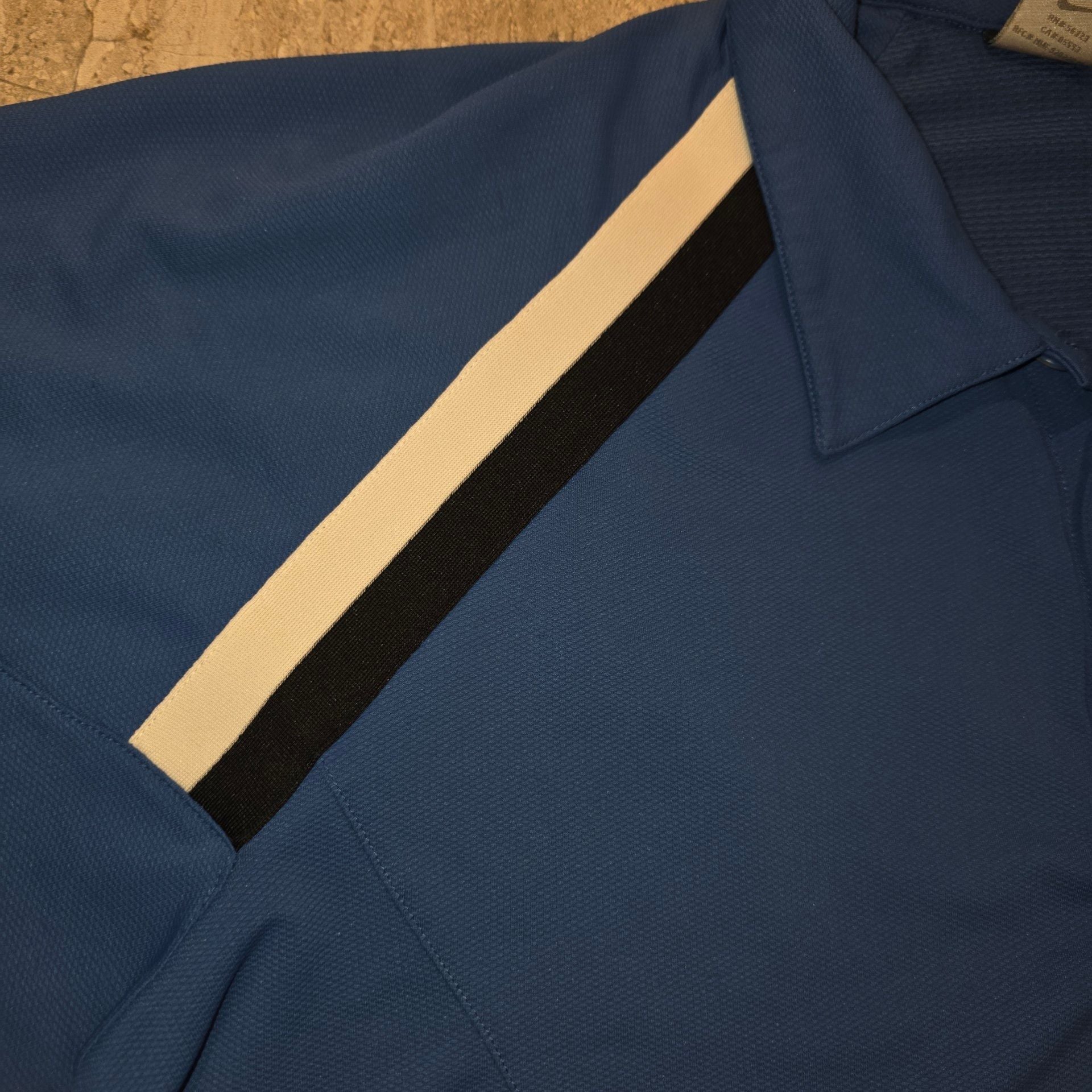 Nike Sphere Dry Tennis Polo Size L Blue Short Sleeve 9