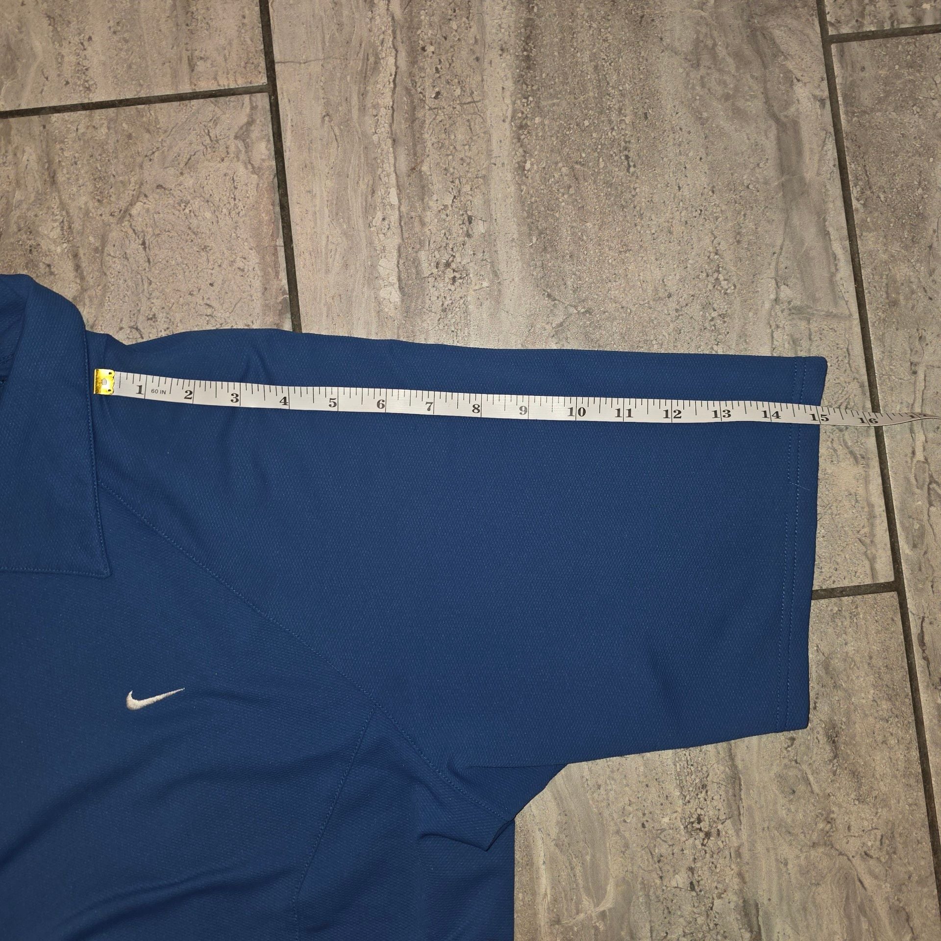 Nike Sphere Dry Tennis Polo Size L Blue Short Sleeve 12