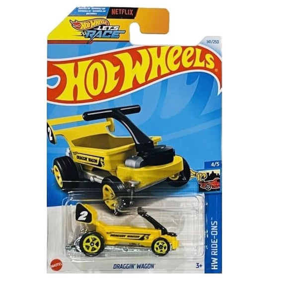 Hot Wheels Draggin Wagon Treasure Hunt Yellow Diecast Car
