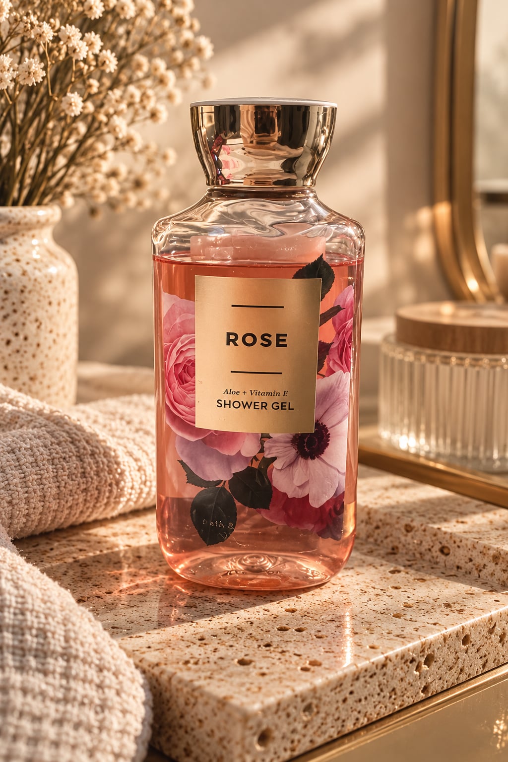 Bath & Body Works Rose Shower Gel 10 Fl Oz 1