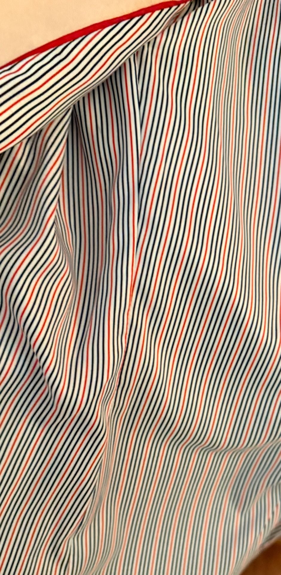 Tommy Hilfiger Faux Suede Blazer Size 12 Camel Tan Striped Lining NWOT 9