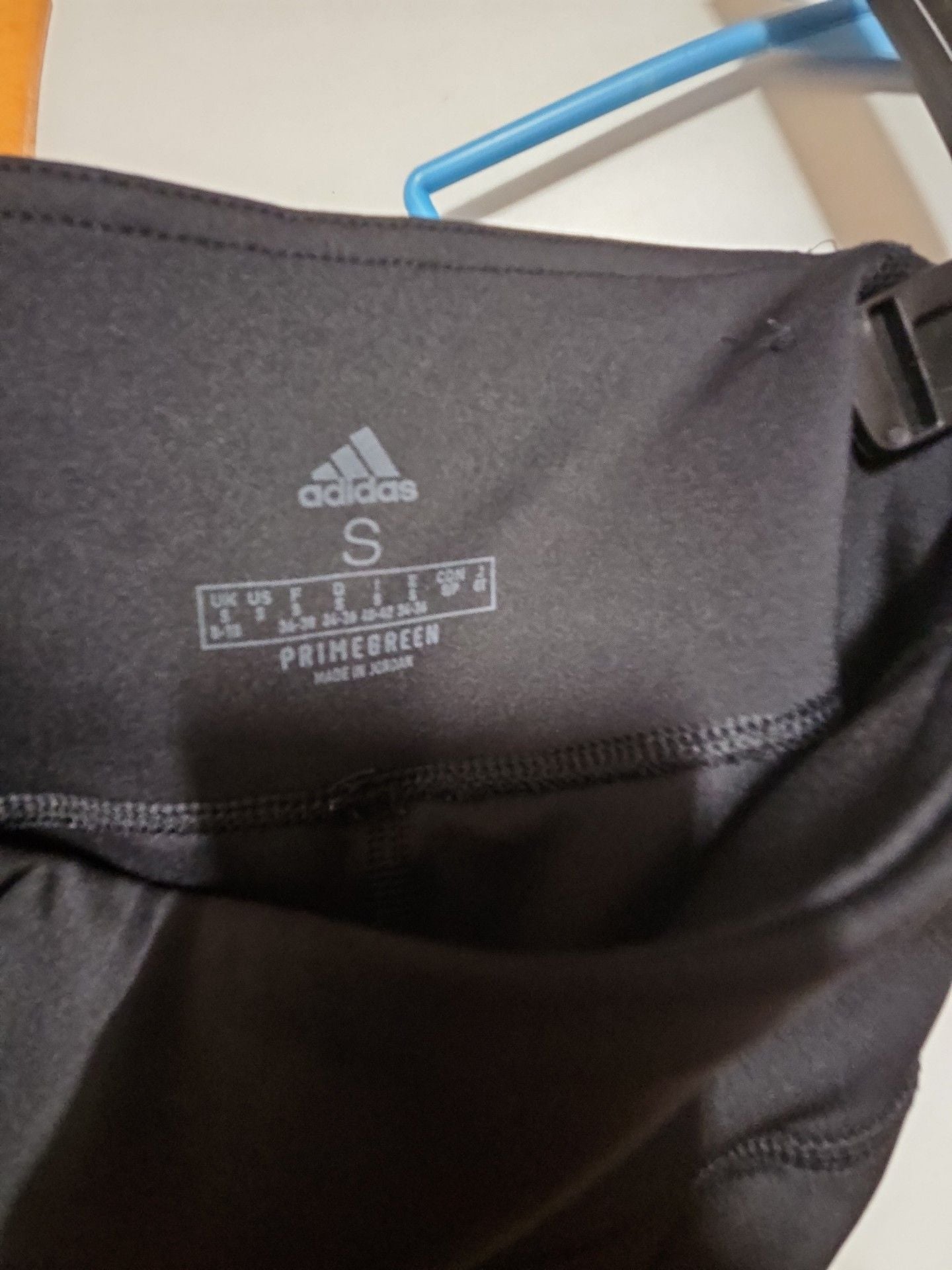 (535) Adidas Leggings Size S Black White Aeroready 3