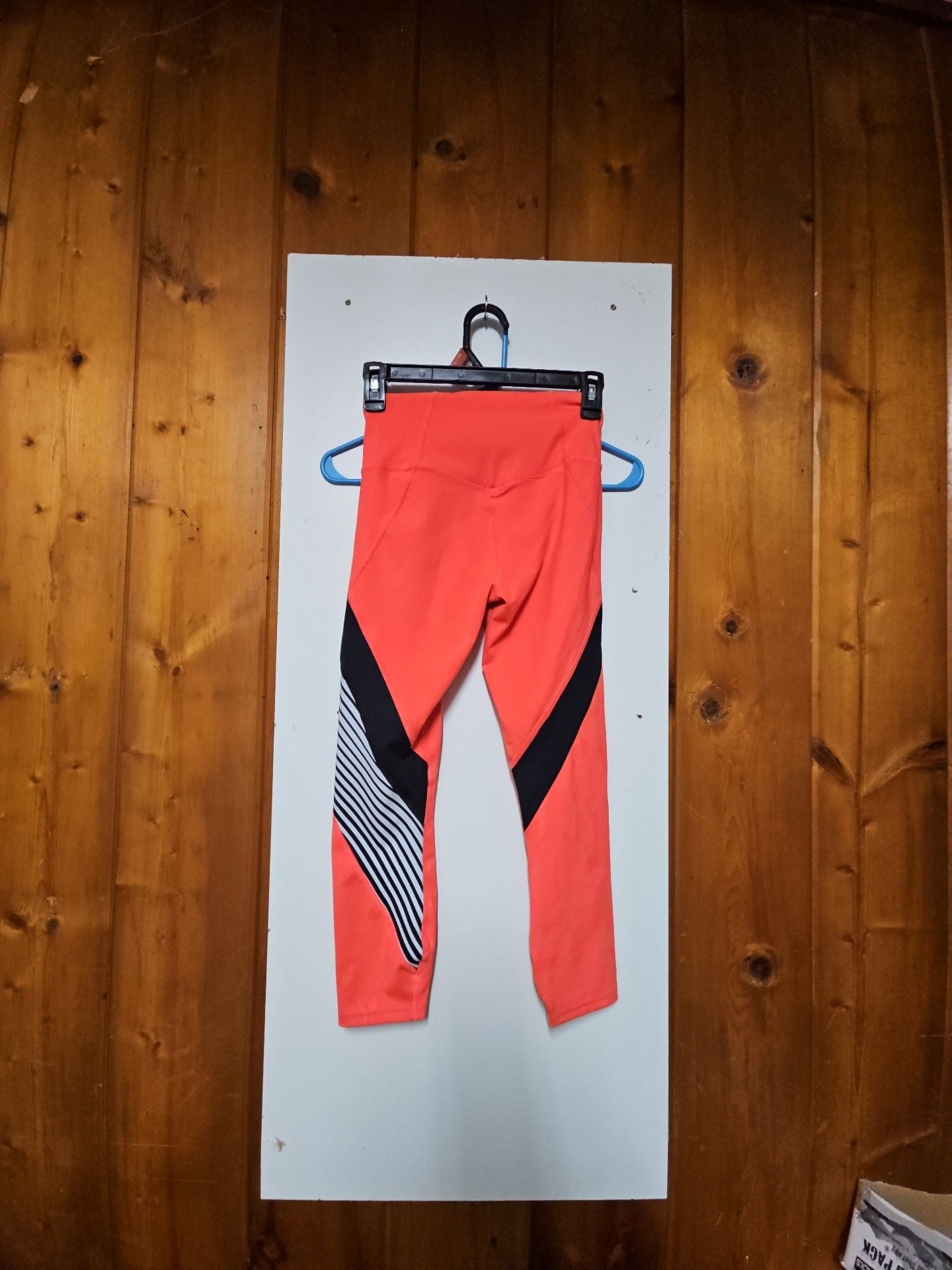 (543) Under Armour Rush Embossed Shine Leggings Orange 4