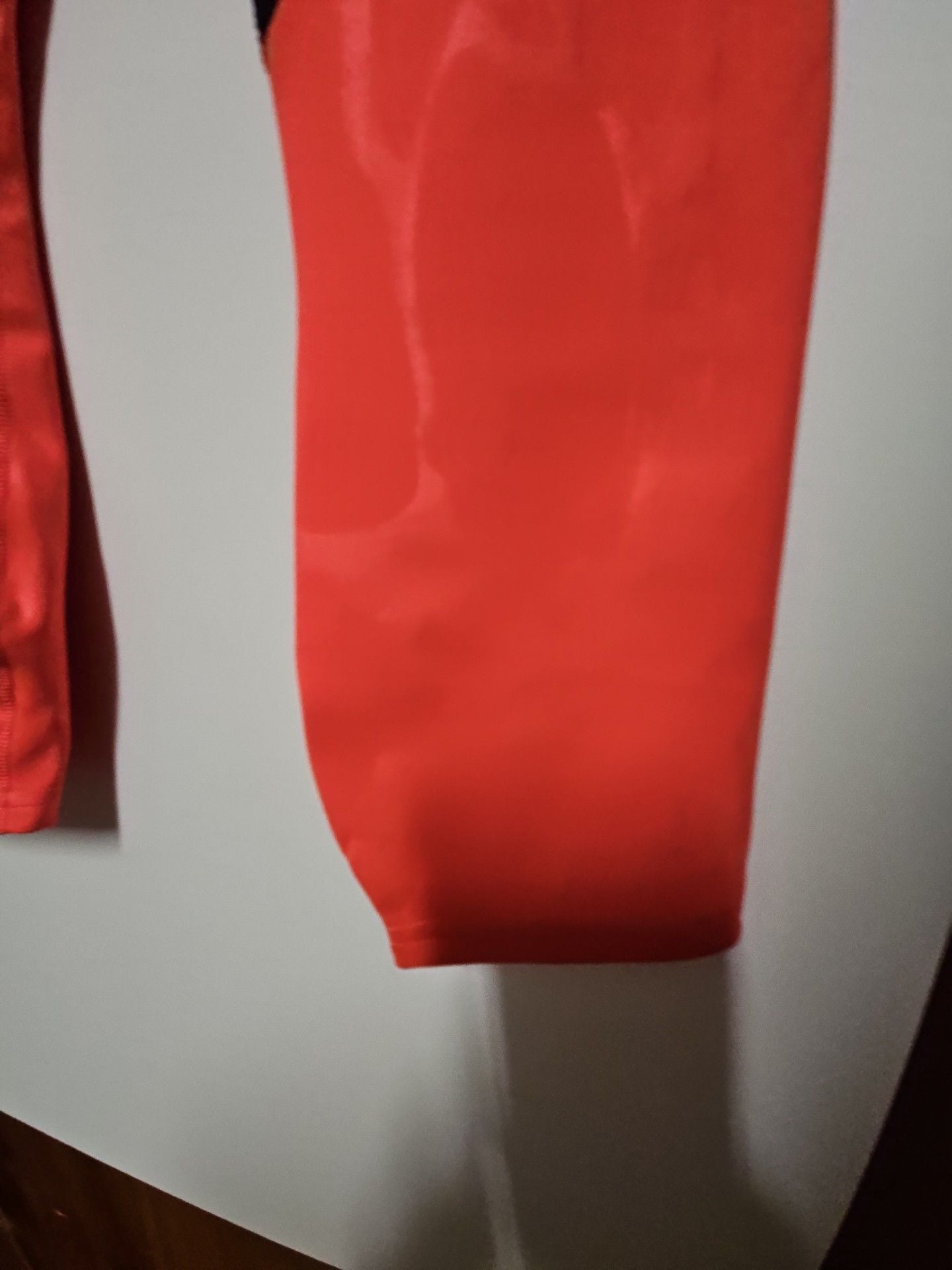 (543) Under Armour Rush Embossed Shine Leggings Orange 7