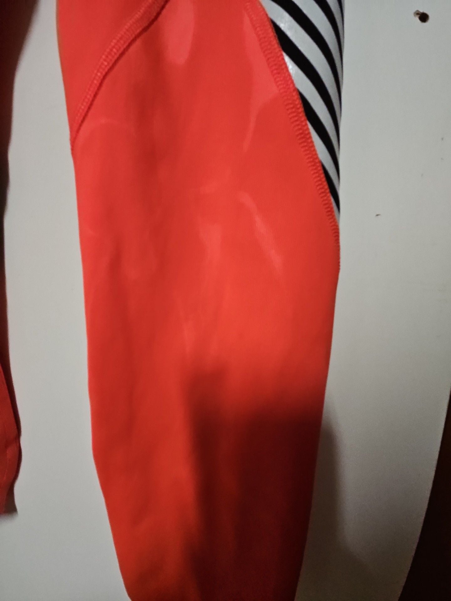 (543) Under Armour Rush Embossed Shine Leggings Orange 11