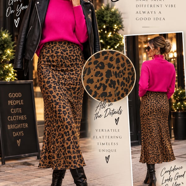 Leopard Print Skirt Size 8 Rachel Zoe Brand