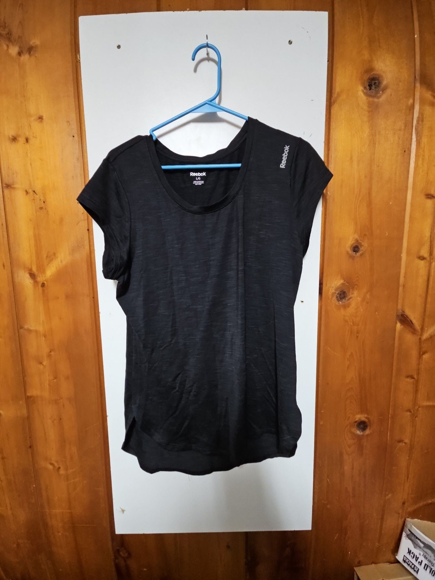 (274) Reebok Active T-Shirt Size L Black Heather 2
