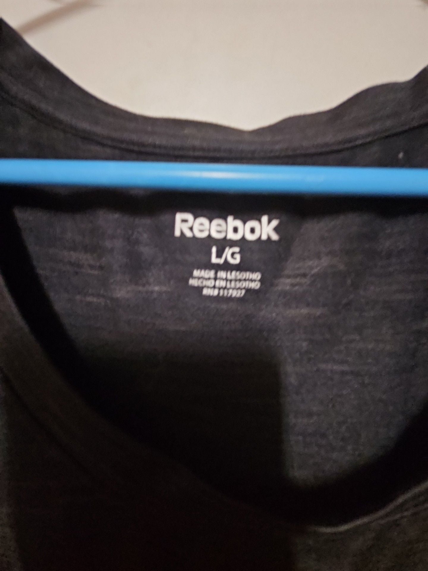 (274) Reebok Active T-Shirt Size L Black Heather 4