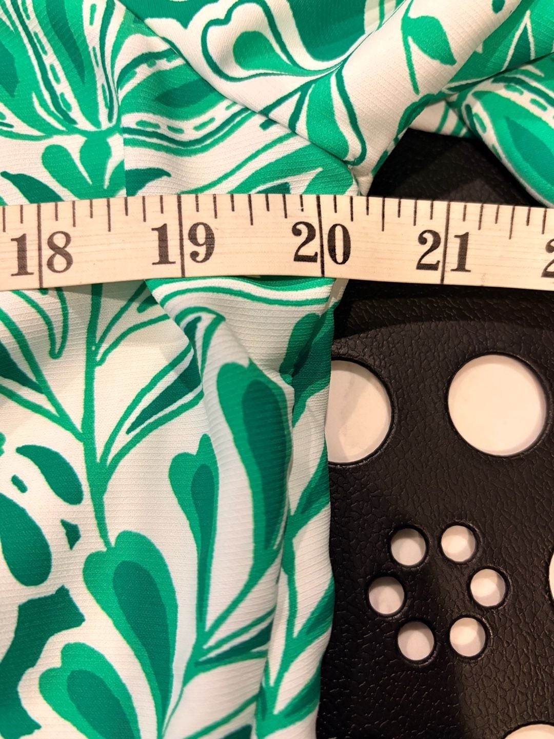 Intempo Blouse Size L Green White Floral Print Top (174) 5