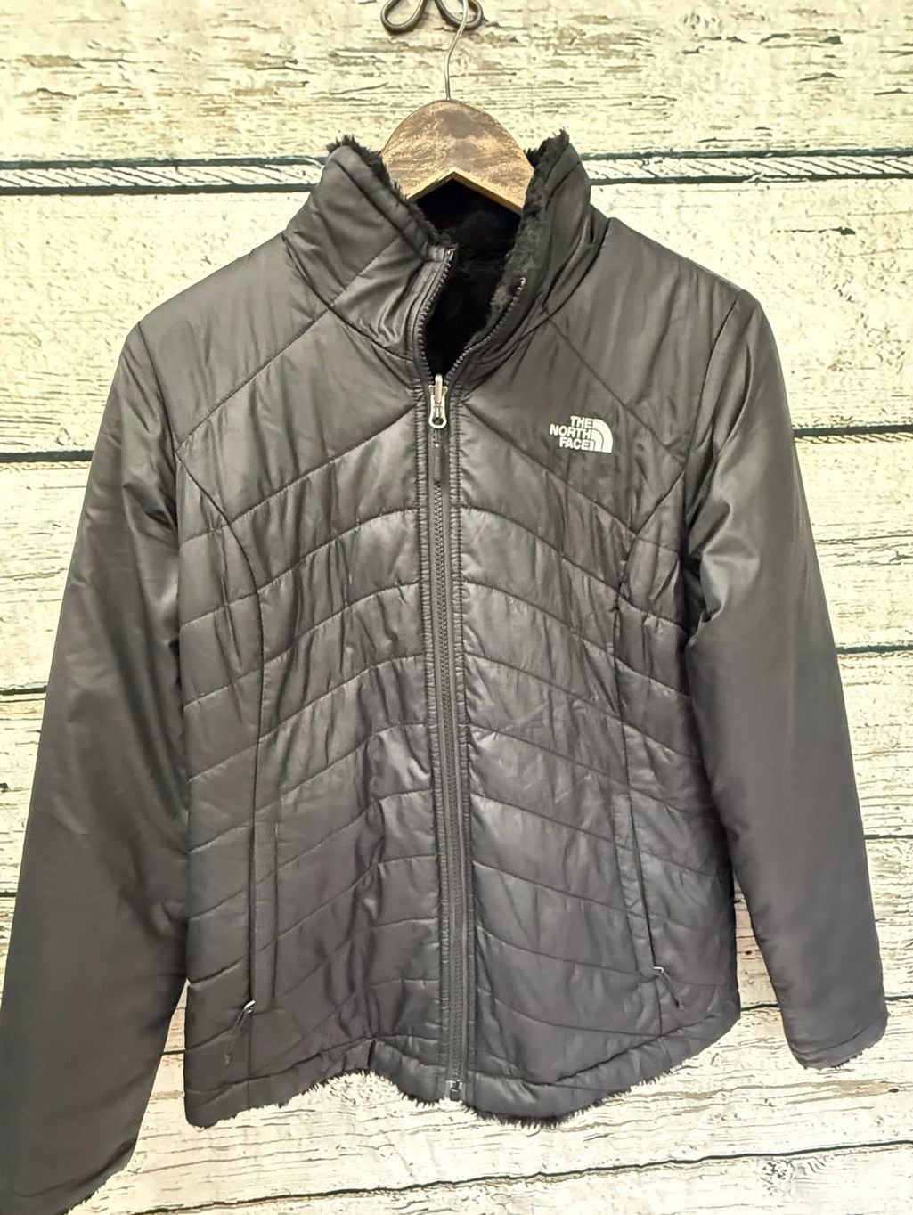 The North Face Jacket Small Black Quilted 2