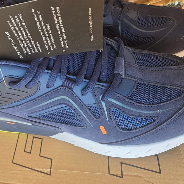 FitVille Rebound Core Walking Shoes Size 11.5EW Blue