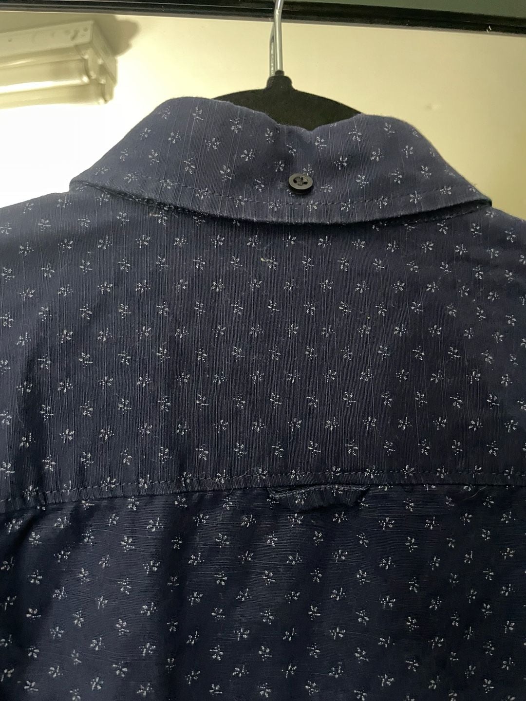 1901 Regular Fit Long Sleeve Shirt Size L Fairview Wash Blue Micro Dot 9